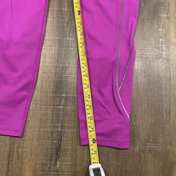 Fabletics Trinity Mid-Rise Pocket 7/8 Orchid Purple leggings running Size Large - Picture 5 of 9